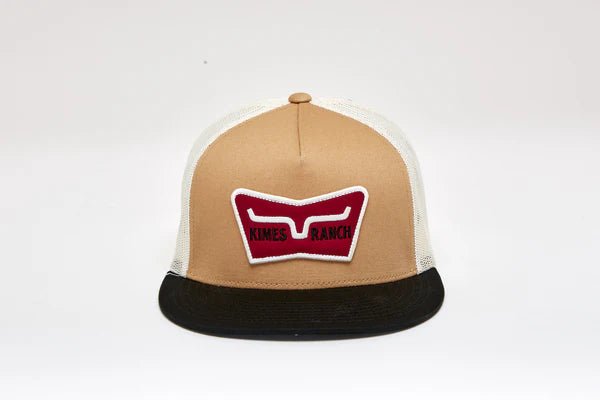 Kimes Ranch Panoramic trucker hat front view