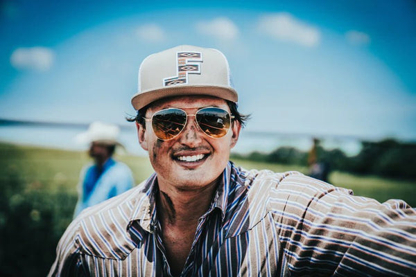 Lane Frost Rambler Trucker Hat - Real Stock Image of Lane Frost Rambler Western Rodeo Cap