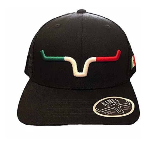Kimes Ranch Semana Black Trucker Cap front view