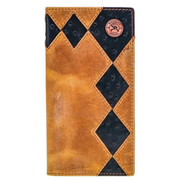 Shiloh Rodeo Roughy Wallet Brown/Black w/Diamond Patchwork - Discover Shiloh Rodeo Roughy Wallet Brown/Black w/Diamond Patchwork Quality Hooey Wallet located at The Revival.