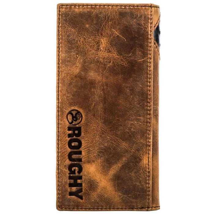 Discover Shiloh Rodeo Roughy Wallet Brown/Black w/Diamond Patchwork Quality Hooey Wallet located at The Revival.