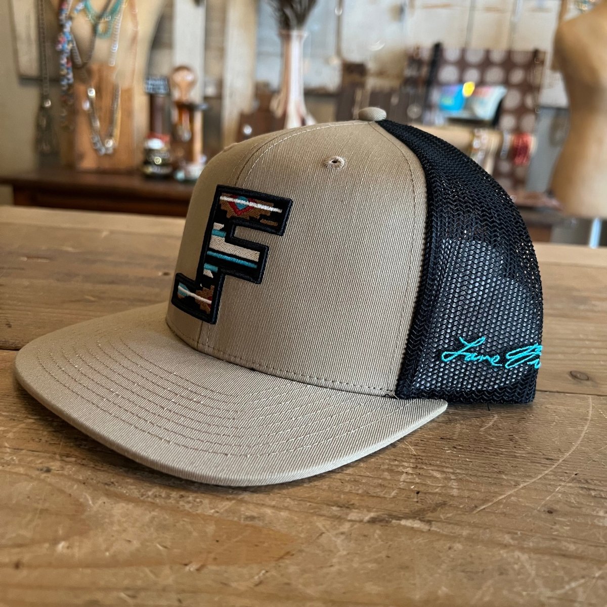 Side View of Lane Frost Roundup Western Hat