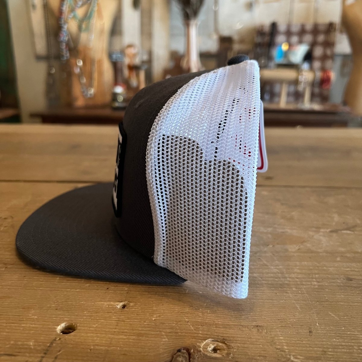 Side profile of Lane Frost Brand Gangster hat real image