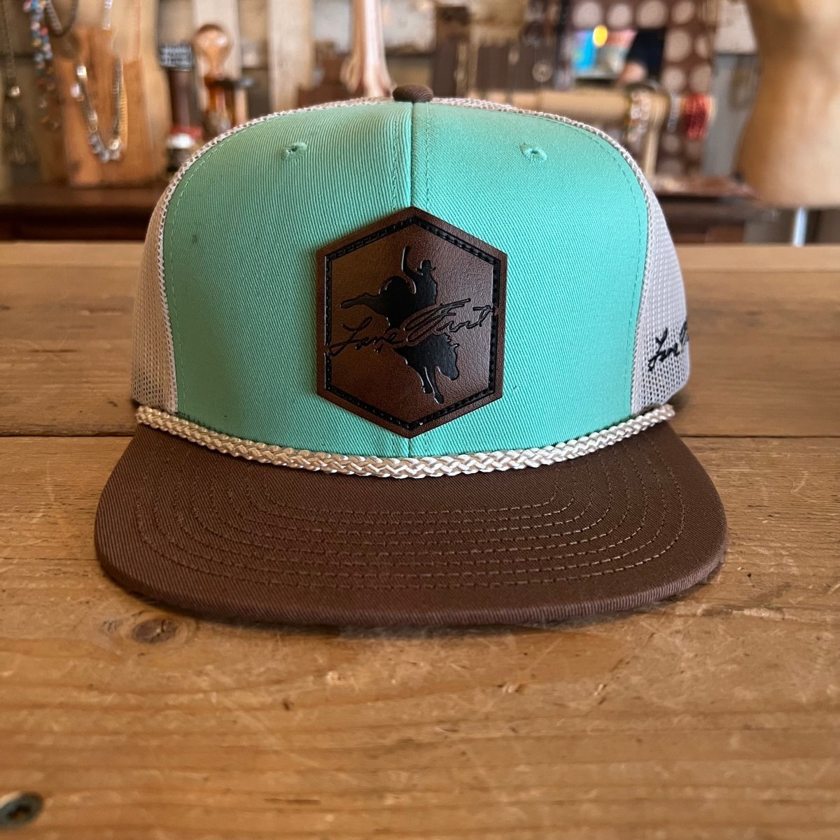 Front View of Lane Frost Outlaw in Teal Color