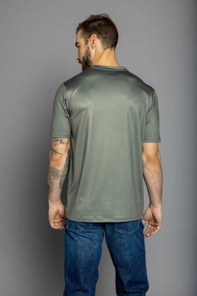 Kimes Ranch American Standard Tech Tee - Sage - Discover Kimes Ranch American Standard Tech Tee - Sage Quality Kimes Ranch Shirt located at The Revival.