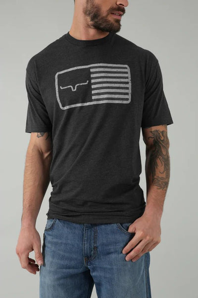 Kimes Ranch American Trucker Tee Shirt - Charcoal Heather - Discover Kimes Ranch American Trucker Tee Shirt - Charcoal Heather Quality Kimes Ranch Shirt located at The Revival.