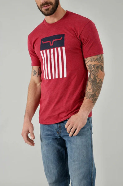 Kimes Ranch Cody Tee Shirt - Cardinal Red - Discover Kimes Ranch Cody Tee Shirt - Cardinal Red Quality Kimes Ranch Shirt located at The Revival.