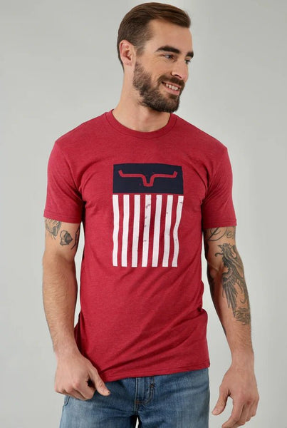 Kimes Ranch Cody Tee Shirt - Cardinal Red - Discover Kimes Ranch Cody Tee Shirt - Cardinal Red Quality Kimes Ranch Shirt located at The Revival.