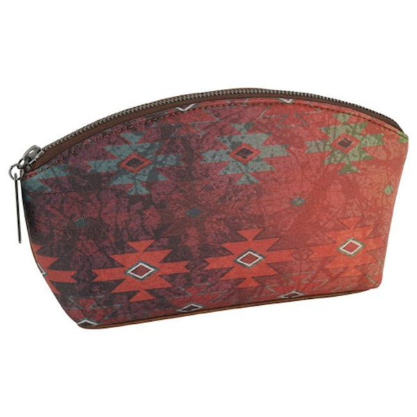Red Dirt Hat Co. LADIES DOME COSMETIC POUCH W/AZTEC PRINT - Discover Red Dirt Hat Co. LADIES DOME COSMETIC POUCH W/AZTEC PRINT Quality Red Dirt Hat Co. Cosmetic Bag at The Revival.