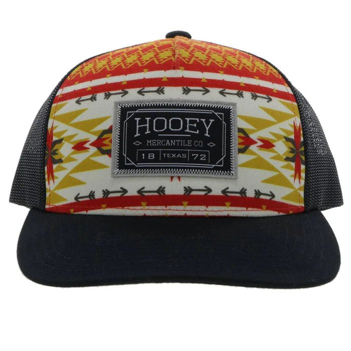 Discover Hooey "Doc" Red/Yellow/White/Black Aztec Print Hat Quality Hooey Hats located at The Revival.