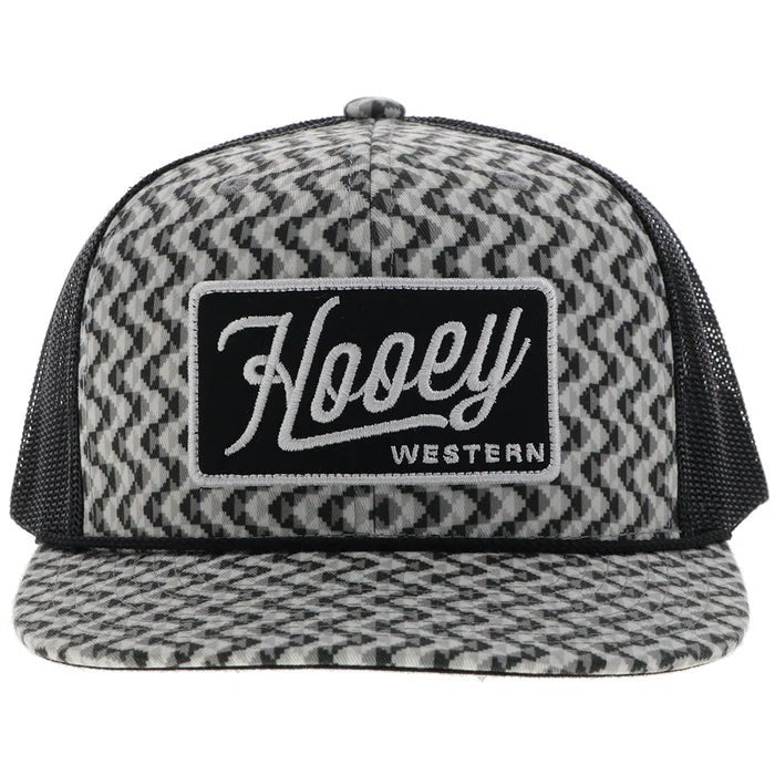Discover Hooey "Lakota" Hat Grey/Black w/Pattern Quality Hooey Hats located at The Revival.