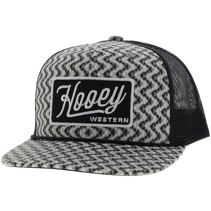 Discover Hooey "Lakota" Hat Grey/Black w/Pattern Quality Hooey Hats located at The Revival.
