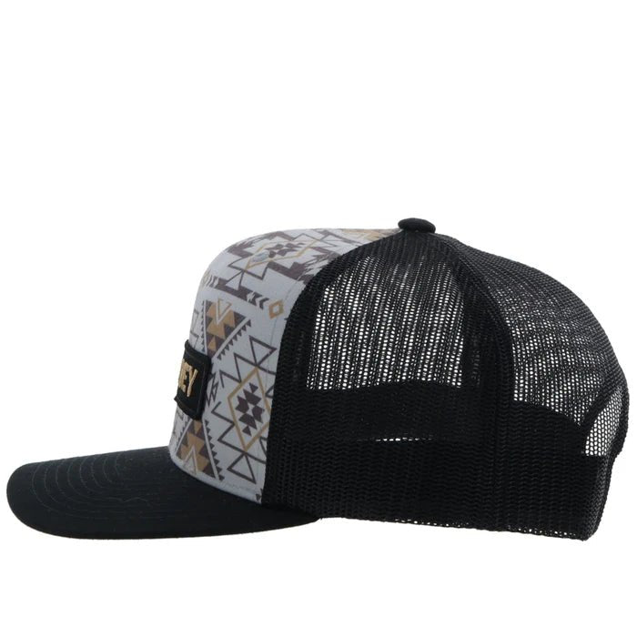 Discover Hooey "Lock - Up" Grey/Black w/Aztec Hat Quality Hooey Hats located at The Revival.