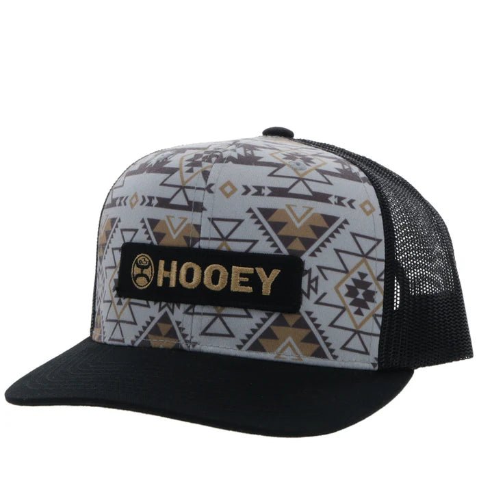Discover Hooey "Lock - Up" Grey/Black w/Aztec Hat Quality Hooey Hats located at The Revival.