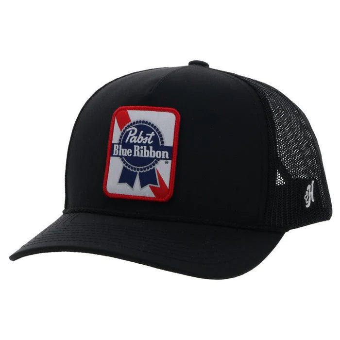 Discover Hooey "Pabst Blue Ribbon" Black Hat Quality Hooey Hats located at The Revival.