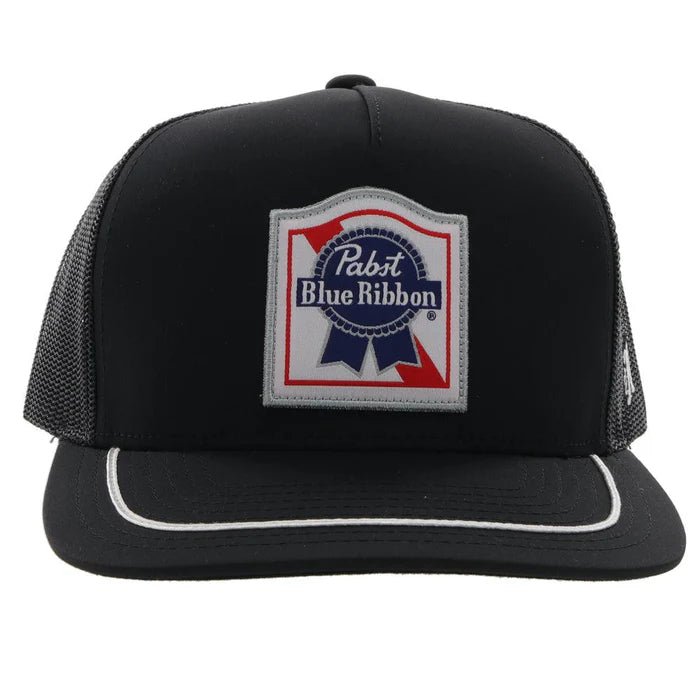 Discover Hooey "Pabst Blue Ribbon" Black/White Hat Quality Hooey Hats located at The Revival.