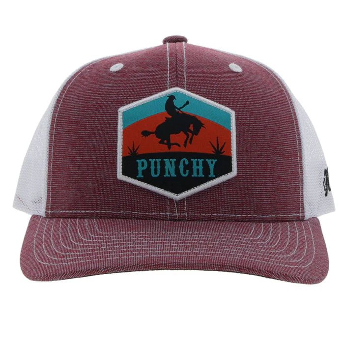 Discover Hooey "Punchy" Maroon/White Hat Quality Hooey Hats located at The Revival.