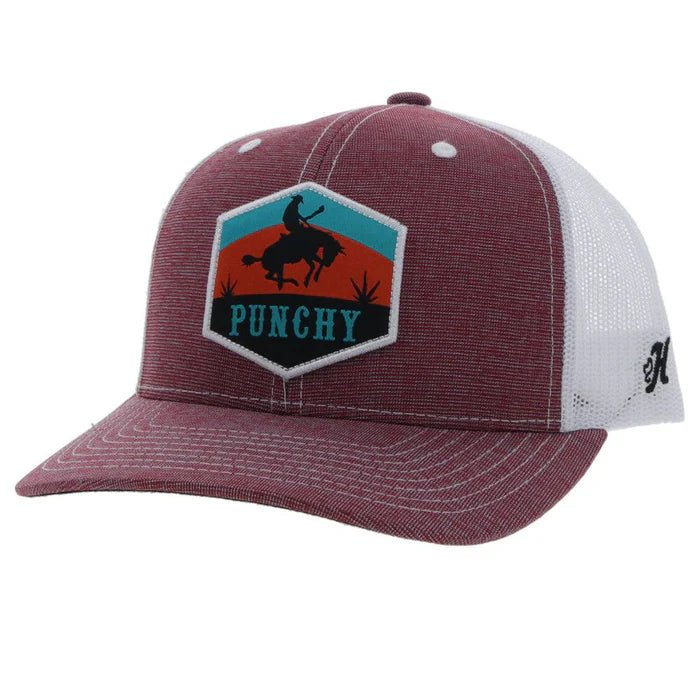 Discover Hooey "Punchy" Maroon/White Hat Quality Hooey Hats located at The Revival.