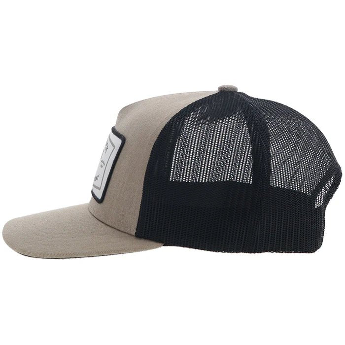 Discover Hooey "Rank Stock" Hooey Hat Tan/Black w/White/Black Patch Quality Hooey Hats located at The Revival.