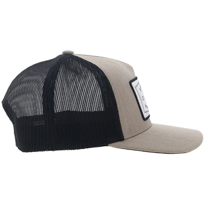 Discover Hooey "Rank Stock" Hooey Hat Tan/Black w/White/Black Patch Quality Hooey Hats located at The Revival.