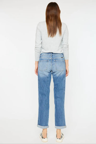 Kancan Isa Mid Rise Slim Boyfriend Jeans - Discover Kancan Isa Mid Rise Slim Boyfriend Jeans Quality Kancan Jeans located at The Revival.