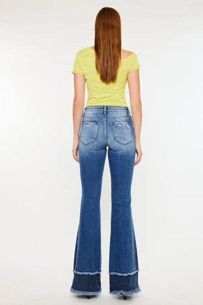 Kancan Kacey High Rise Flare Jeans - Discover Kancan Kacey High Rise Flare Jeans Quality Kancan Jeans located at The Revival.
