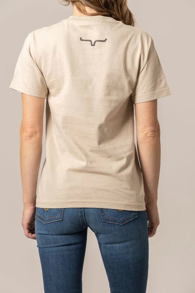 Kimes Ranch Ladies Hand Drawn Shirt - Sand - Discover Kimes Ranch Ladies Hand Drawn Shirt - Sand Quality Kimes Ranch Shirt located at The Revival.