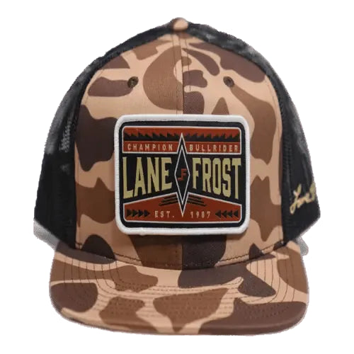 Front View of Lane Frost Apache Snapback Western Cap