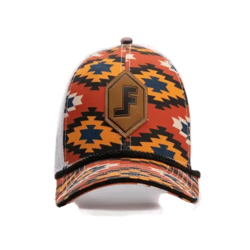 Lane Frost Diamondback Western Snapback Hat - Front View Lane Frost Diamondback Hat