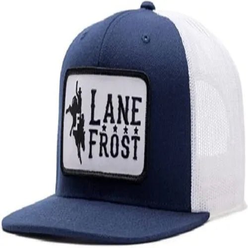 Lane Frost Midnight Bronco Patch Hat - Stock Image of Lane Frost Midnight Cap