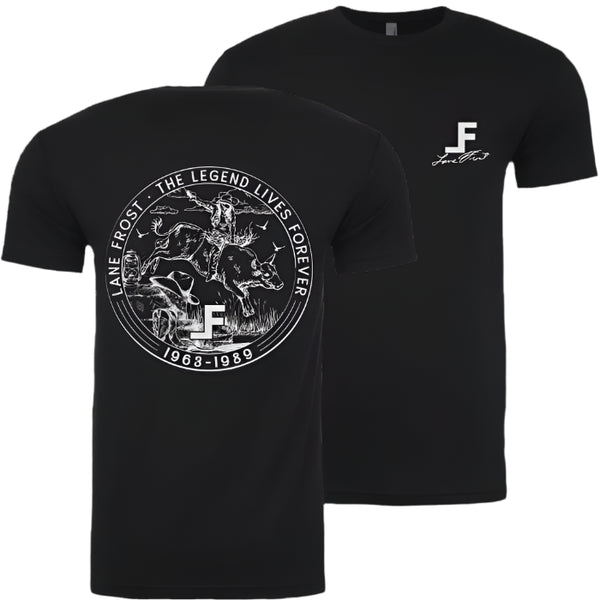 Lane Frost Silver Dollar Tee - Discover Lane Frost Silver Dollar Tee Quality Lane Frost Shirt located at The Revival.