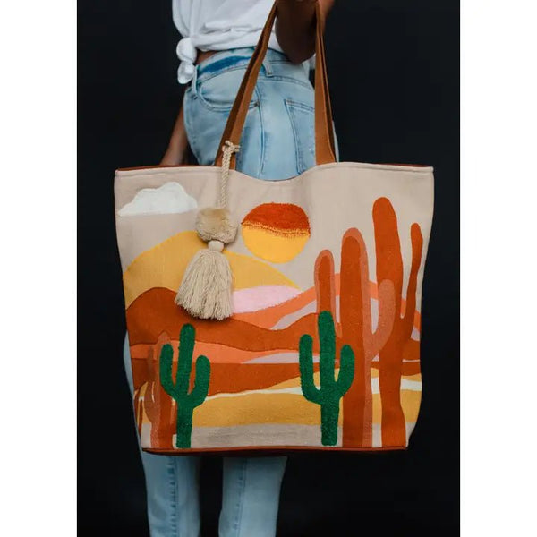 Panache Apparel Co. Desert Scene Tote - Discover Panache Apparel Co. Desert Scene Tote Quality Panache Apparel Co. Tote located at The Revival.