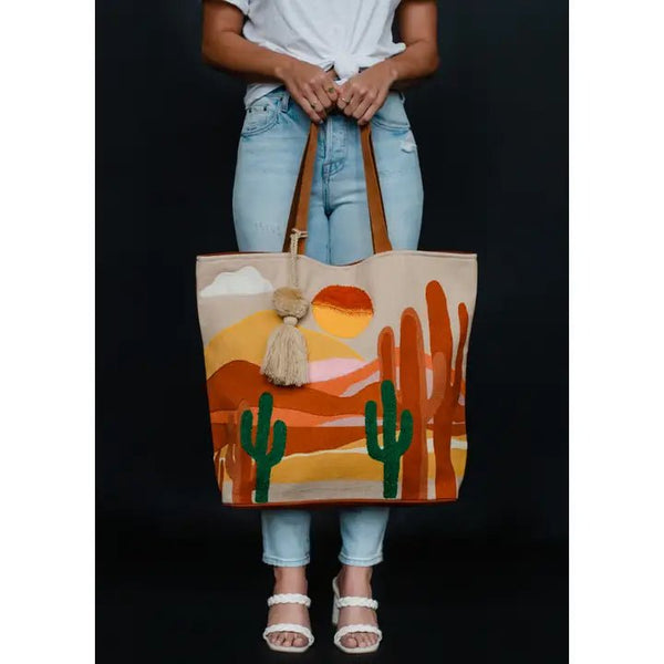 Panache Apparel Co. Desert Scene Tote - Discover Panache Apparel Co. Desert Scene Tote Quality Panache Apparel Co. Tote located at The Revival.
