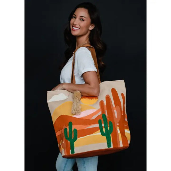 Panache Apparel Co. Desert Scene Tote - Discover Panache Apparel Co. Desert Scene Tote Quality Panache Apparel Co. Tote located at The Revival.