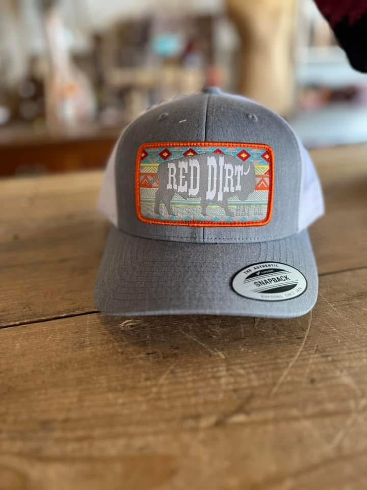 Discover Red Dirt Hat Co. Aztec Buffalo - Heather Grey Quality Red Dirt Hat Co. Hats located at The Revival.