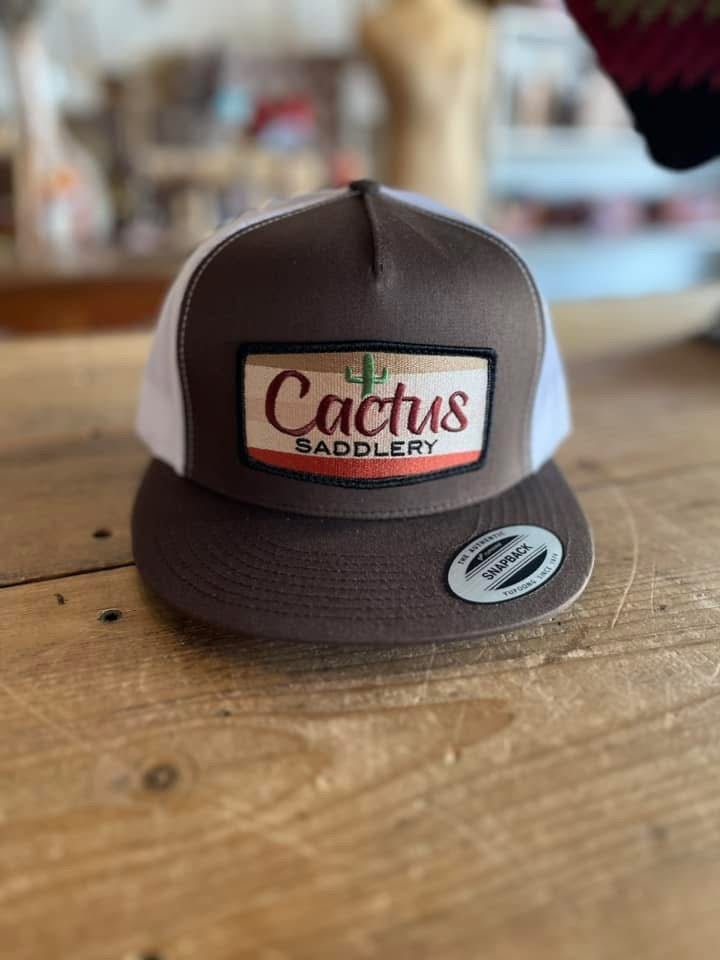 Discover Red Dirt Hat Co. Cactus Saddlery Hat - Brown & White Quality Red Dirt Hat Co. Hats located at The Revival.