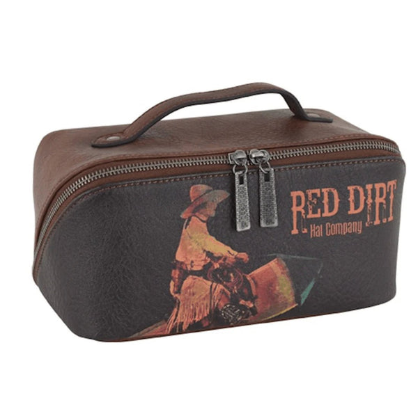 Red Dirt Hat Co. Vintage Cosmetic Cowgirl Rocket Cosmetic Pouch - Discover Red Dirt Hat Co. Vintage Cosmetic Cowgirl Rocket Cosmetic Pouch Quality Red Dirt Hat Co. Cosmetic Bag at The Revival