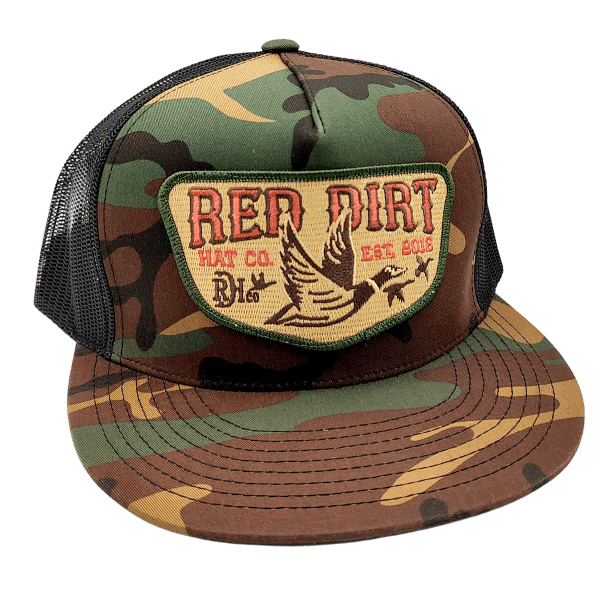Red Dirt Hat Co. Fly South - Camo, Black - Discover Red Dirt Hat Co. Fly South - Camo, Black Quality Red Dirt Hat Co. Hats located at The Revival.