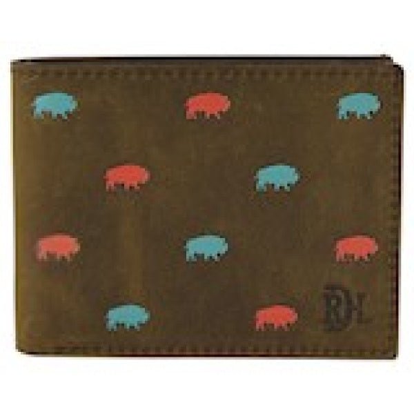 Red Dirt Hat Co. Bison Pattern Bifold Wallet - Discover Red Dirt Hat Co. Bison Pattern Bifold Wallet Quality Red Dirt Hat Co. Wallet located at The Revival.