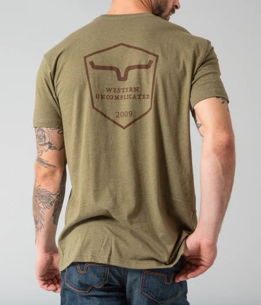 Kimes Ranch Shielded Trucker Tee Shirt - Military Green - Discover Kimes Ranch Shielded Trucker Tee Shirt - Military Green Quality Kimes Ranch Shirt located at The Revival.