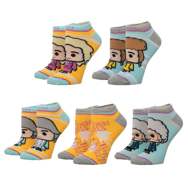 Golden Girls 5 Pair Ankle Socks - Discover Golden Girls 5 Pair Ankle Socks Quality Bioworld Socks located at The Revival.