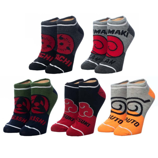 Naruto Colorblock 5 Pair Ankle Socks - Discover Naruto Colorblock 5 Pair Ankle Socks Quality Bioworld Socks located at The Revival.