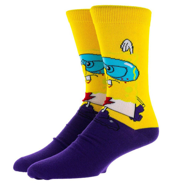 Spongebob Squarepants Heroes 5 Pair Crew Socks - Discover Spongebob Squarepants Heroes 5 Pair Crew Socks Quality Bioworld Socks located at The Revival.