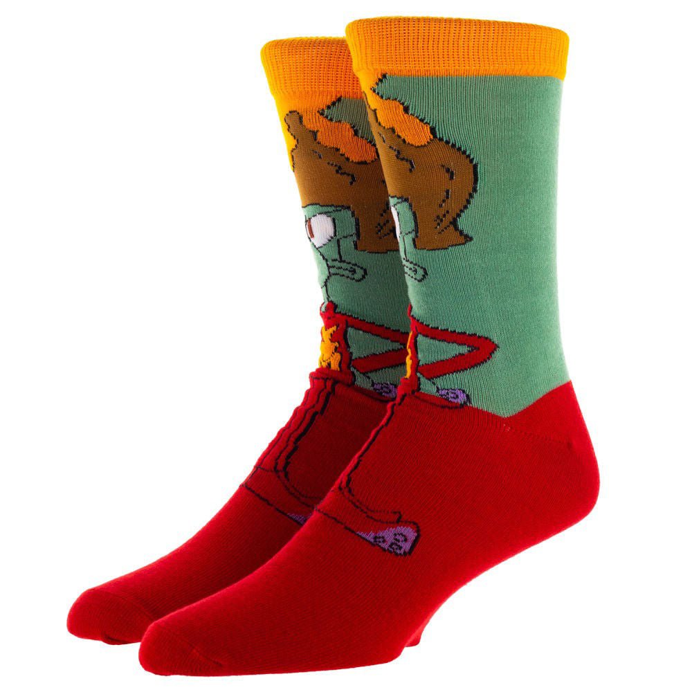 Discover Spongebob Squarepants Heroes 5 Pair Crew Socks Quality Bioworld Socks located at The Revival.
