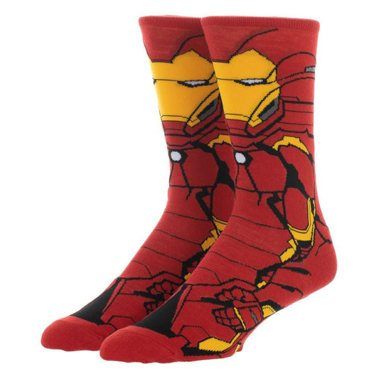 Discover Marvel Iron Man Animigos 360 Character Socks Quality Bioworld Socks located at The Revival.