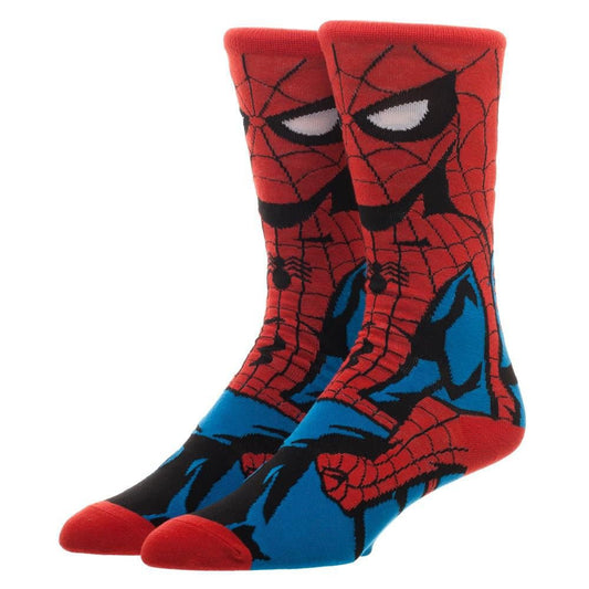 Discover Marvel Spiderman Animigos 360 Character Socks Quality Bioworld Socks located at The Revival.