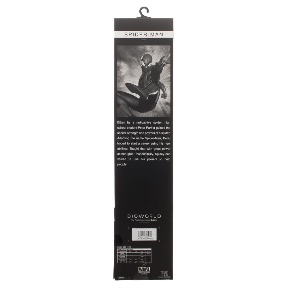 Discover Marvel Miles Morales Spiderman Animigos 360 Character Socks Quality Bioworld Socks located at The Revival.