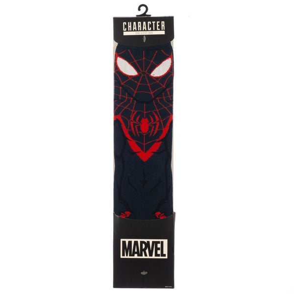 Marvel Miles Morales Spiderman Animigos 360 Character Socks - Discover Marvel Miles Morales Spiderman Animigos 360 Character Socks Quality Bioworld Socks located at The Revival.