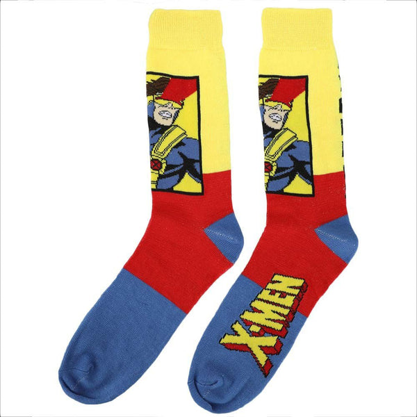 Marvel X-Men Colorblock 5 Pair Crew Socks - Discover Marvel X - Men Colorblock 5 Pair Crew Socks Quality Bioworld Socks located at The Revival.