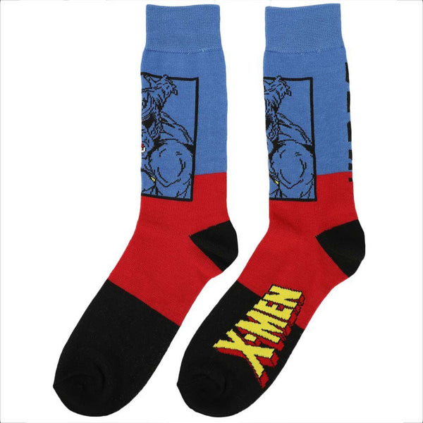 Marvel X-Men Colorblock 5 Pair Crew Socks - Discover Marvel X - Men Colorblock 5 Pair Crew Socks Quality Bioworld Socks located at The Revival.